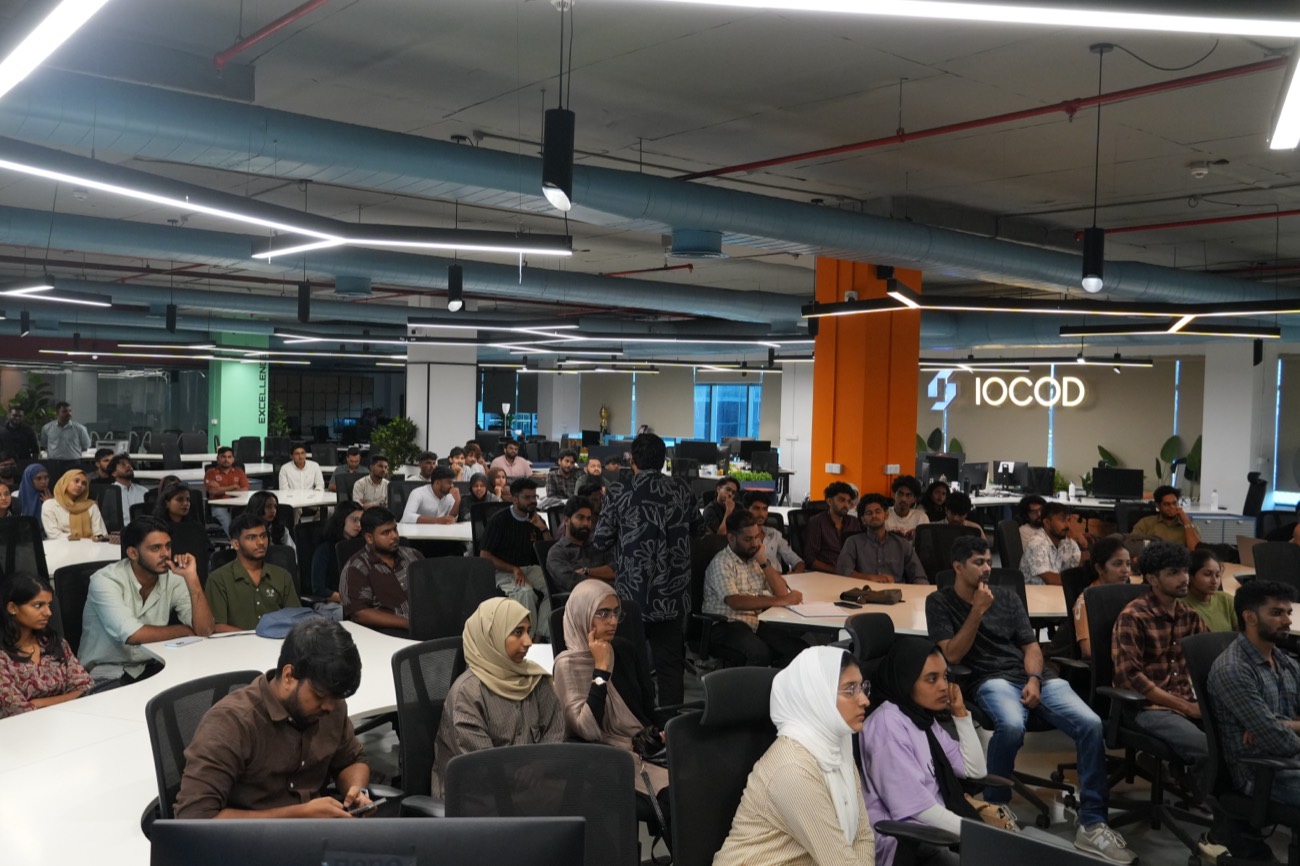 A full room of attendees at the AI Connect Kerala meetup