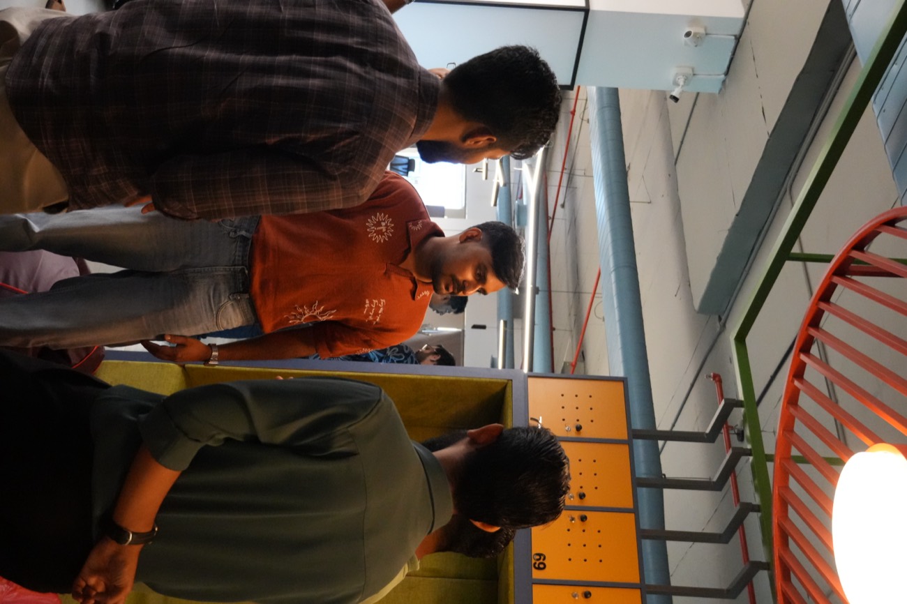Attendees in discussion